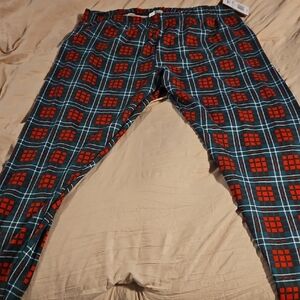 Plaid Red and Black Women's Leggings